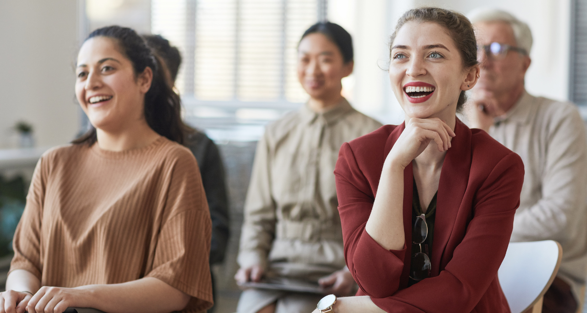 Professional women in a mastermind session